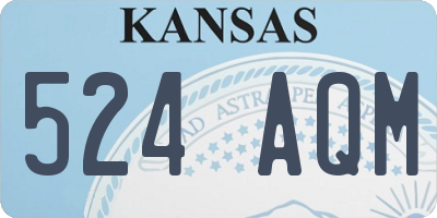 KS license plate 524AQM