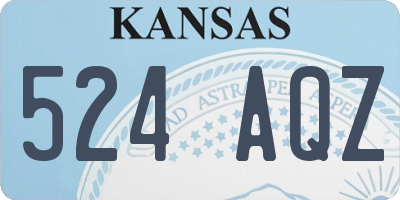KS license plate 524AQZ