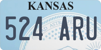 KS license plate 524ARU