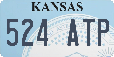 KS license plate 524ATP