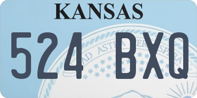 KS license plate 524BXQ