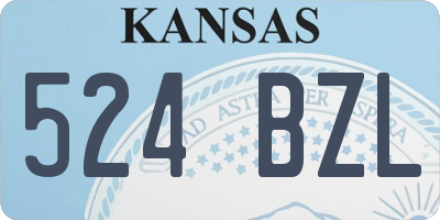 KS license plate 524BZL