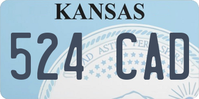 KS license plate 524CAD