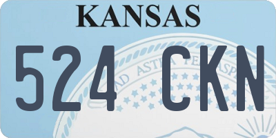 KS license plate 524CKN