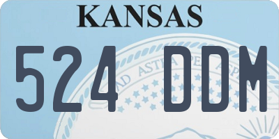 KS license plate 524DDM