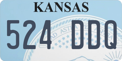KS license plate 524DDQ
