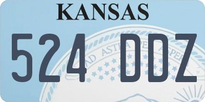 KS license plate 524DDZ