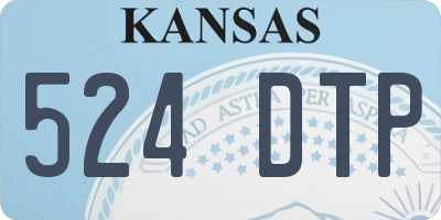 KS license plate 524DTP