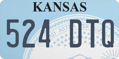 KS license plate 524DTQ