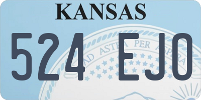 KS license plate 524EJO