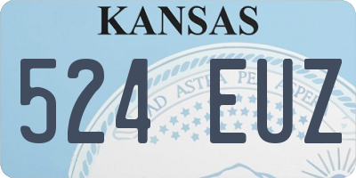 KS license plate 524EUZ