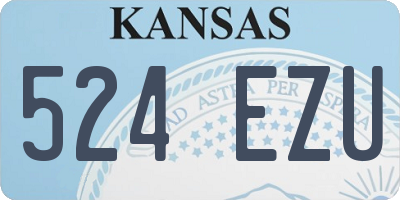 KS license plate 524EZU