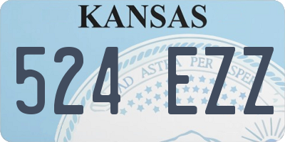 KS license plate 524EZZ