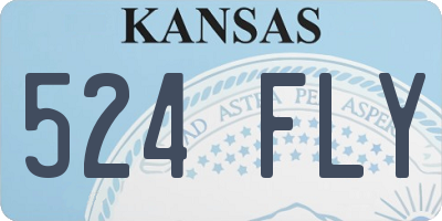 KS license plate 524FLY