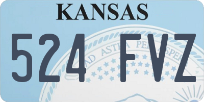KS license plate 524FVZ