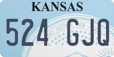 KS license plate 524GJQ