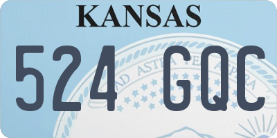 KS license plate 524GQC