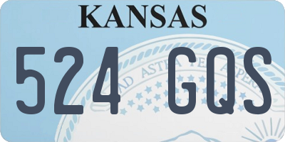 KS license plate 524GQS