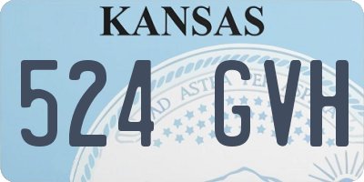 KS license plate 524GVH