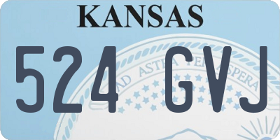 KS license plate 524GVJ