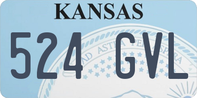 KS license plate 524GVL