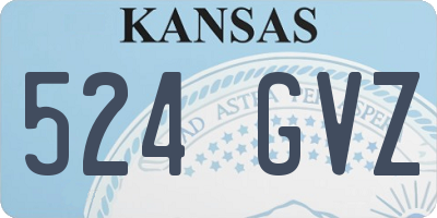 KS license plate 524GVZ