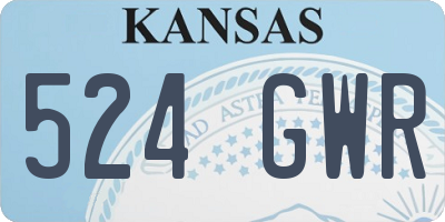 KS license plate 524GWR