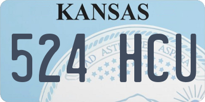 KS license plate 524HCU