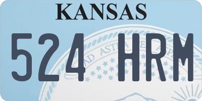 KS license plate 524HRM