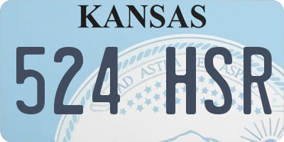 KS license plate 524HSR