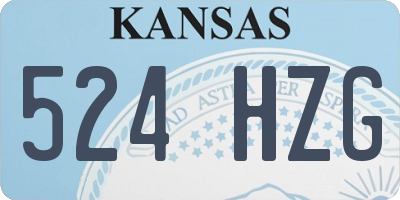 KS license plate 524HZG