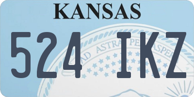KS license plate 524IKZ