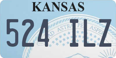 KS license plate 524ILZ