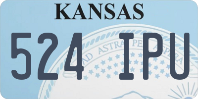 KS license plate 524IPU