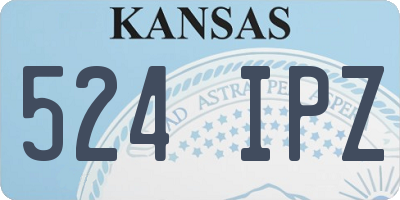 KS license plate 524IPZ