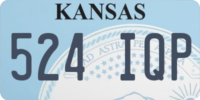 KS license plate 524IQP