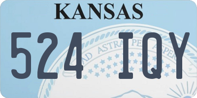 KS license plate 524IQY