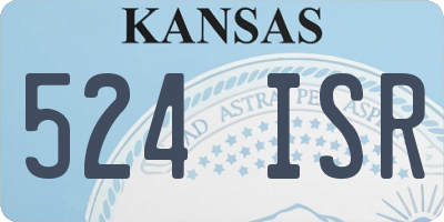 KS license plate 524ISR