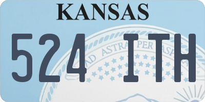 KS license plate 524ITH