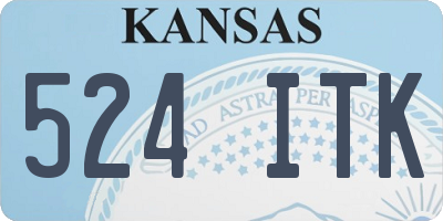 KS license plate 524ITK