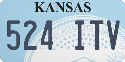 KS license plate 524ITV