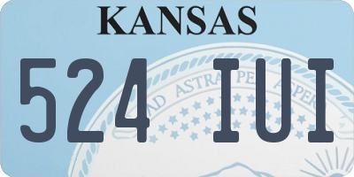 KS license plate 524IUI