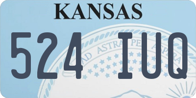 KS license plate 524IUQ