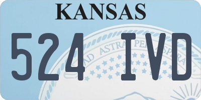 KS license plate 524IVD