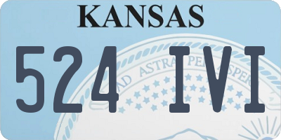KS license plate 524IVI