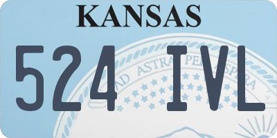 KS license plate 524IVL