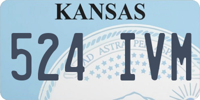 KS license plate 524IVM
