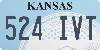 KS license plate 524IVT