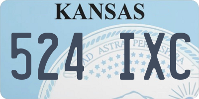 KS license plate 524IXC