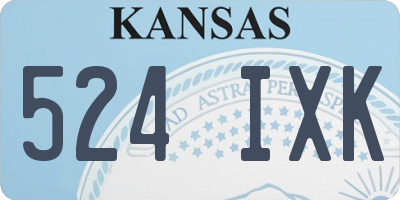 KS license plate 524IXK